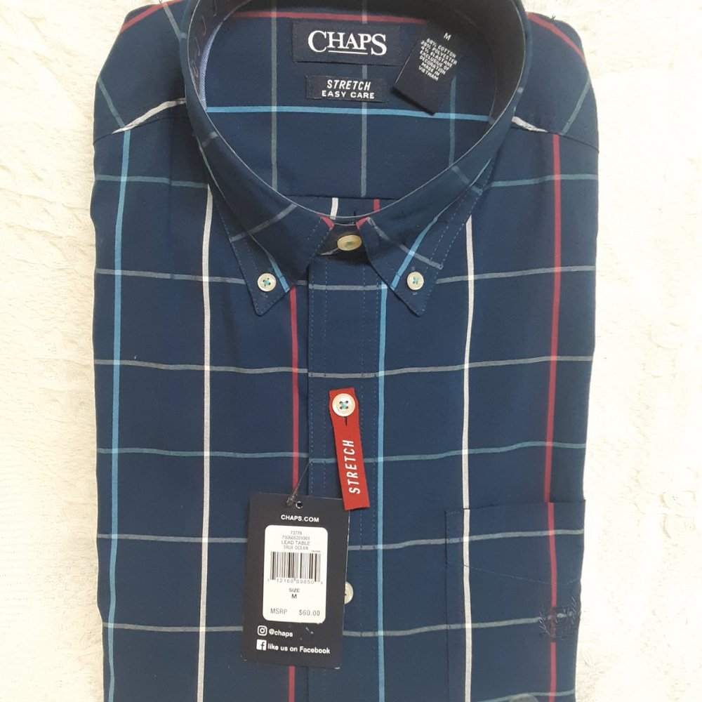 NWT Chaps Men's Dress shirt, size Med